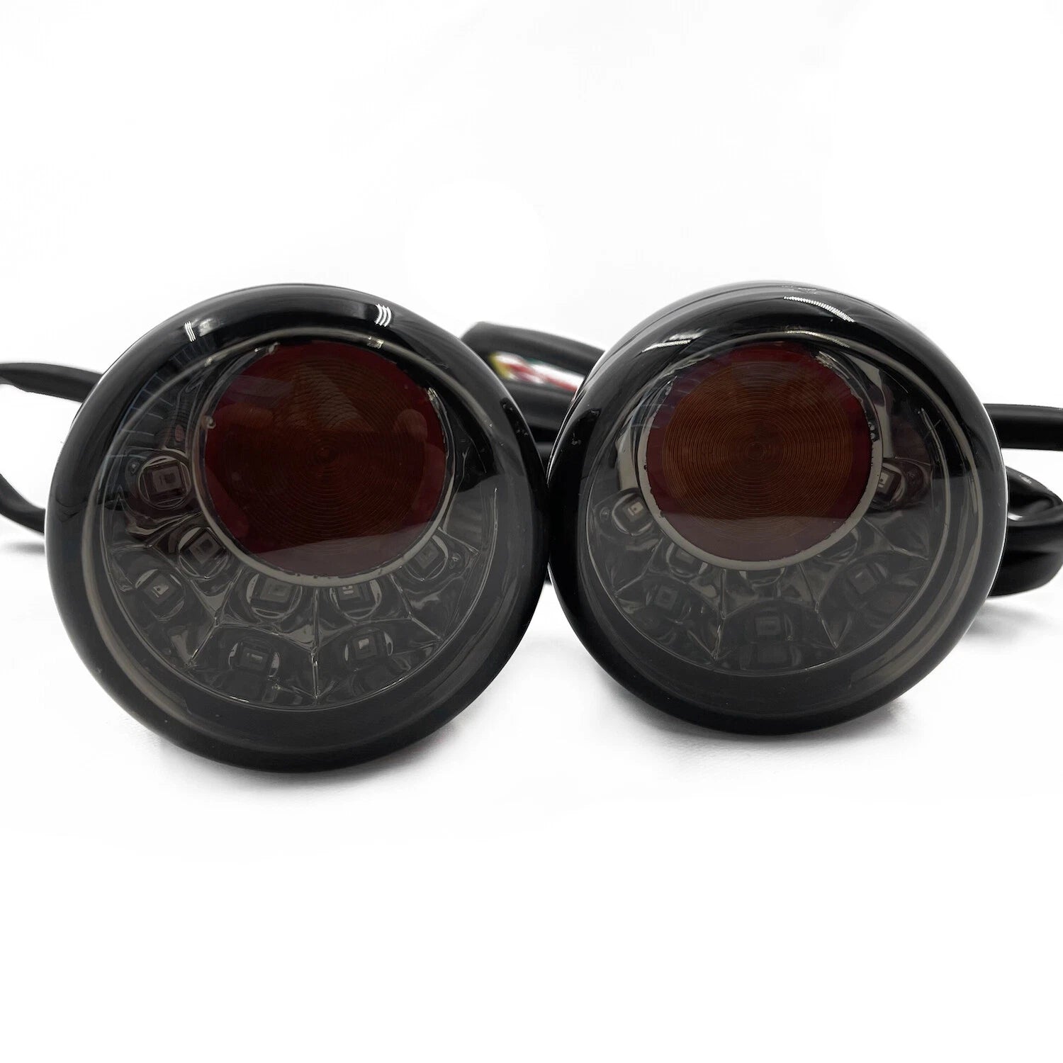 Front Black LED Running Brake Turn Signal Indicator Light for Harley XL 883 1200 (2004–2023)