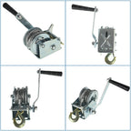 800lbs Crank Winch for Boat Trailer with 13FT Wire Rope (Universal)