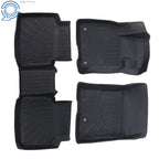 Set of 3 TPE Floor Mats Liner for Ford Escape (2020–2025) All Weather Black
