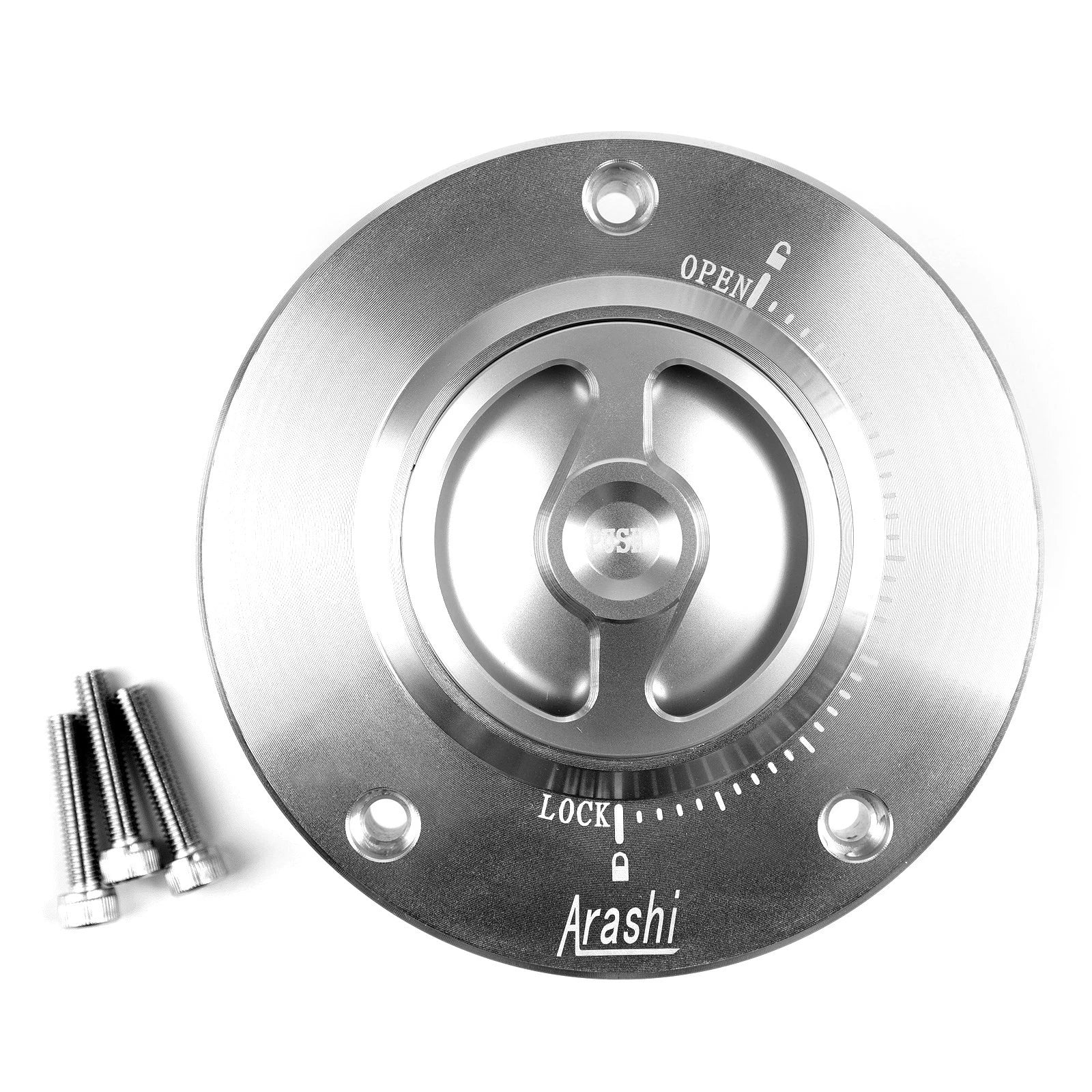 Quick-Turn Silver Tank Fuel Gas Cap for Suzuki GSX1300R Hayabusa (2008–2020)
