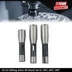 3Pcs R8 Shank Sleeve Set for Bridgeport MT1 MT2 MT3
