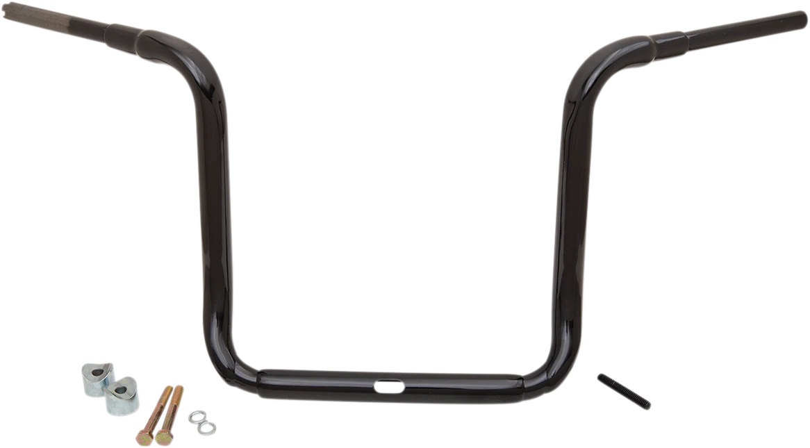 1-1/2" Grande Traditional Ape Hanger Handlebar for Harley (16", Black)