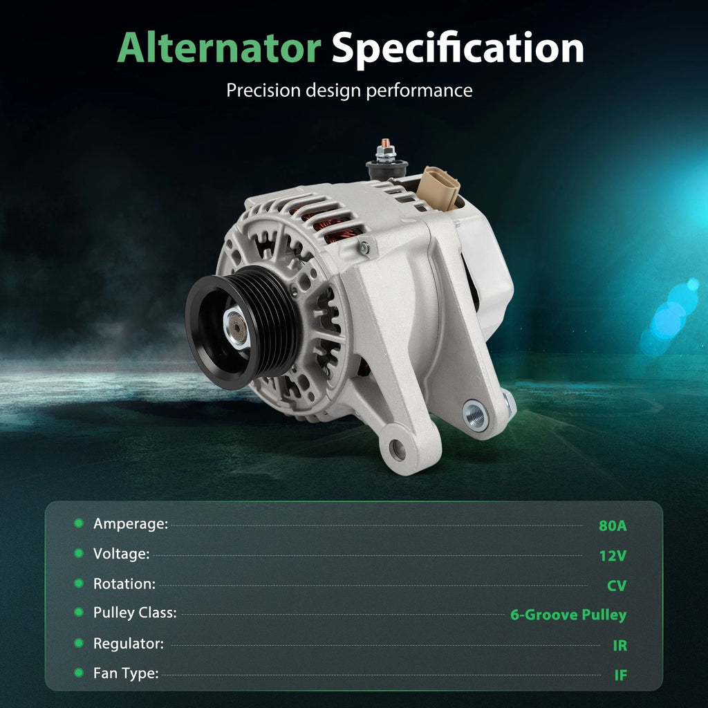 80A Alternator for Toyota Corolla (2003–2008)