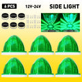 6X Green Flash LED Watermelon Light for Semi Truck Trailer (EV)
