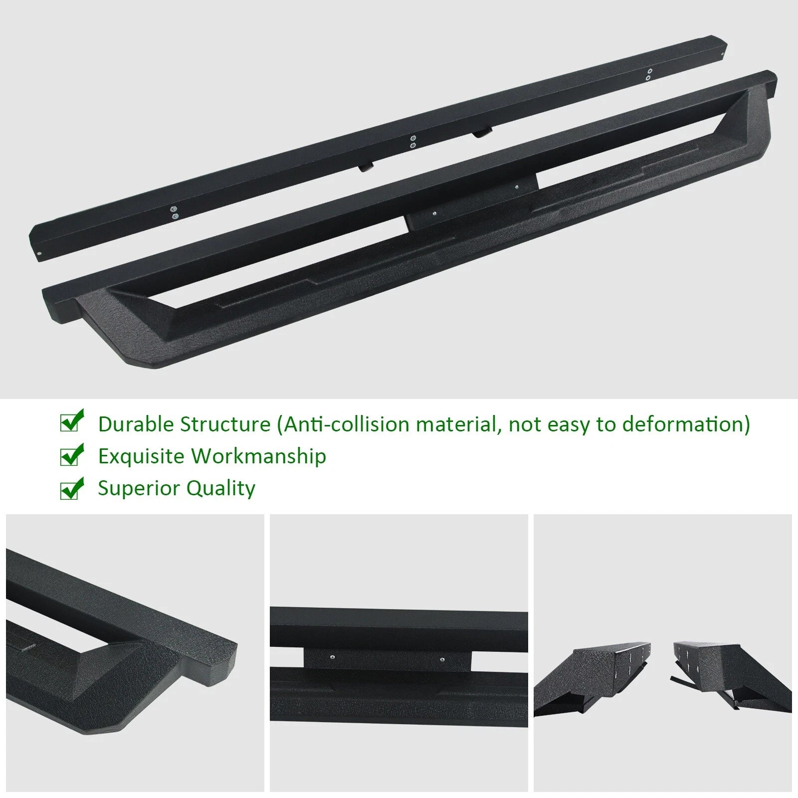 Running Boards for Chevy Silverado/GMC Sierra 1500 Double Cab (2019–2026)