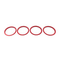 A/C Vent Ring Inner Trim Covers for Toyota Tacoma (2016–2022) Red