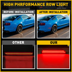 2X Red LED Side Marker Lights Smoked Lens for Ford Mustang (2010–2014)