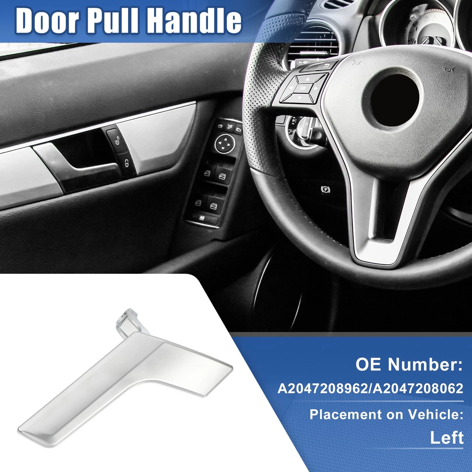 Interior Door Handle Left for Mercedes Benz C230 (2008–2009)