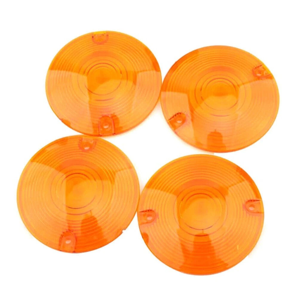 4X Turn Signal Light Indicator Cover Amber Lens for Harley Davidson Electra Glide (1997–2023)