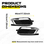 2X Front Bumper Fog Light Cover for Chevrolet Cruze (2015)