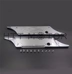 Set of 2 Billet Chrome Saddlebag Latch Covers for Harley Touring (1993–2013)