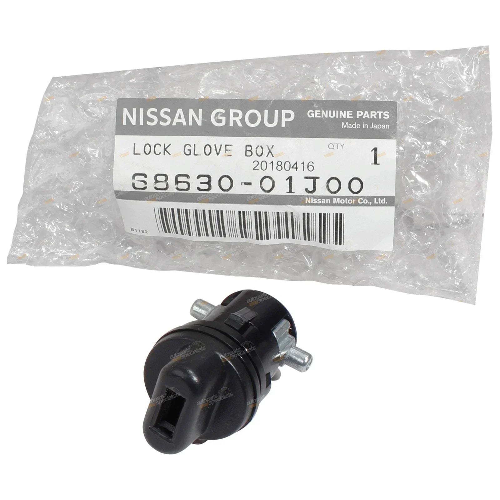 Glove Box Door Lock Assembly for Nissan GQ Y60 Patrol + Maverick