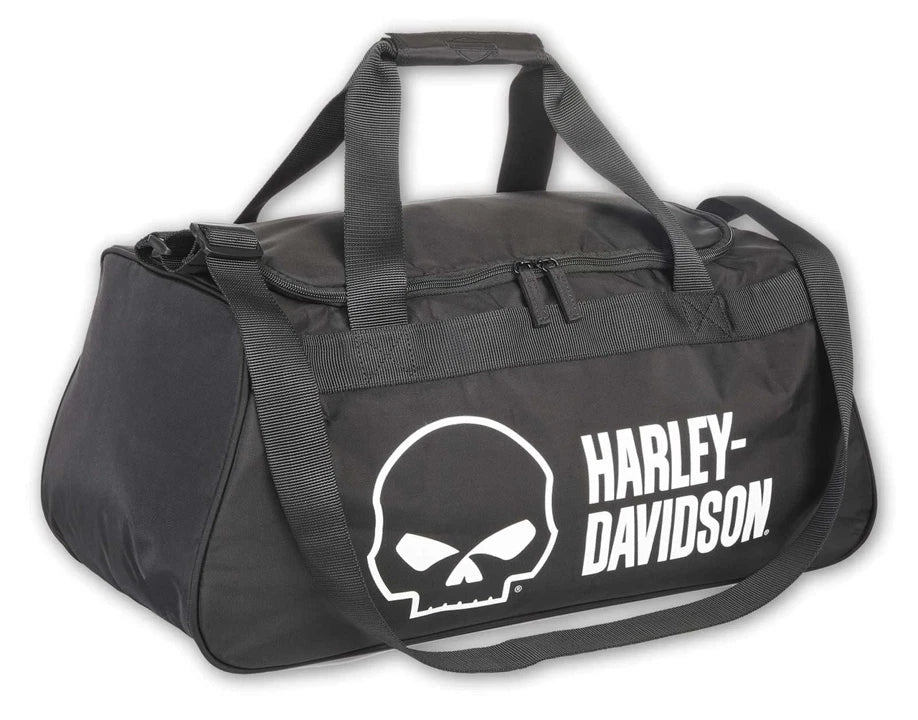 Willie G Skull Logo Duffel Bag for Harley-Davidson (Black) 90331