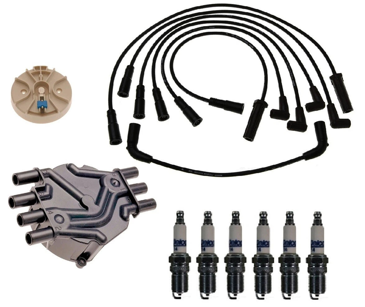 ACDelco Ignition Kit for GMC Chevy 4.3L (1996–2002) - Rotor, Cap, Wire, Plugs