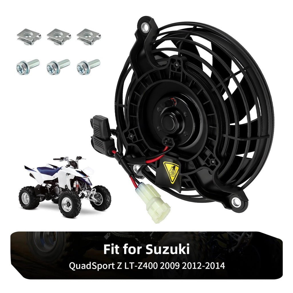 Radiator Cooling Fan & Bolts for Suzuki Quadsport Z400 LTZ400 (2009–2014)