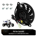 Radiator Cooling Fan & Bolts for Suzuki Quadsport Z400 LTZ400 (2009–2014)