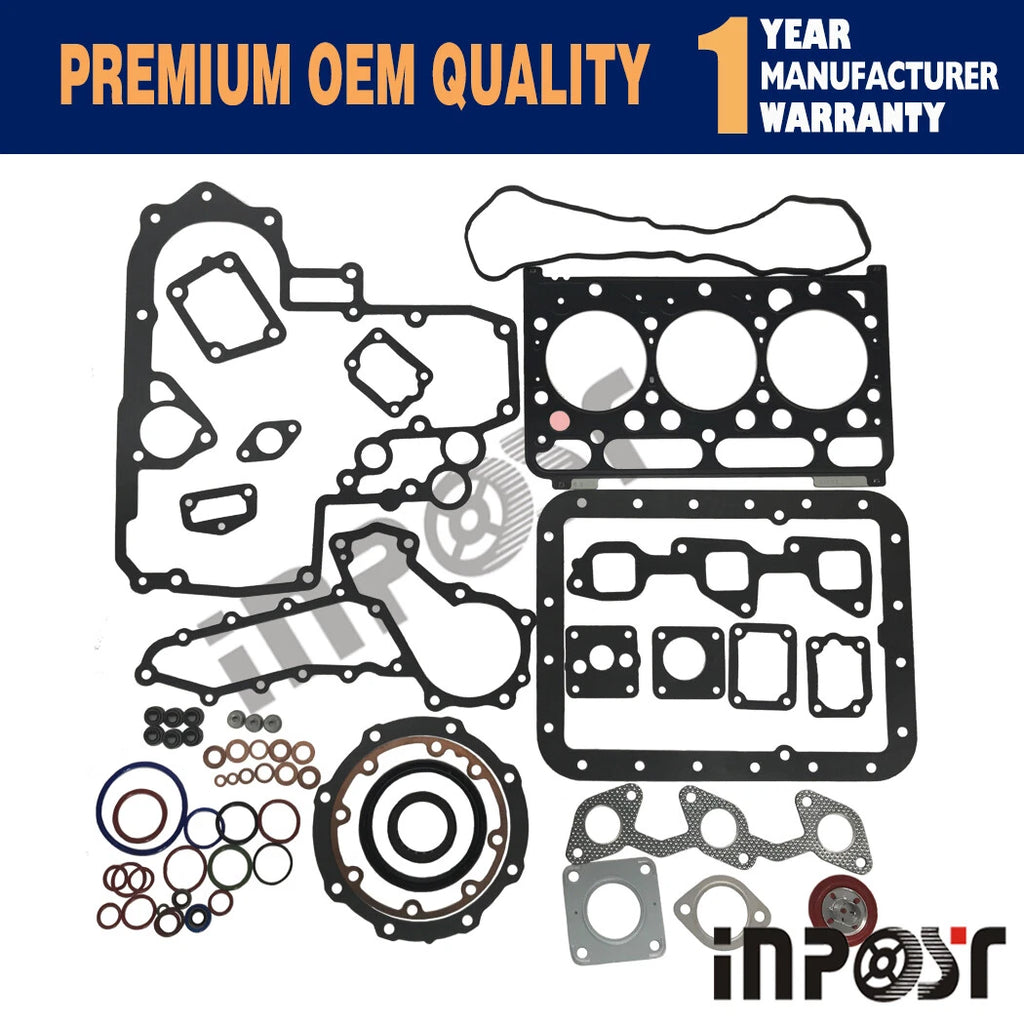 Full Gasket Set with Head Gasket for Kubota Bobcat (16467-03310)