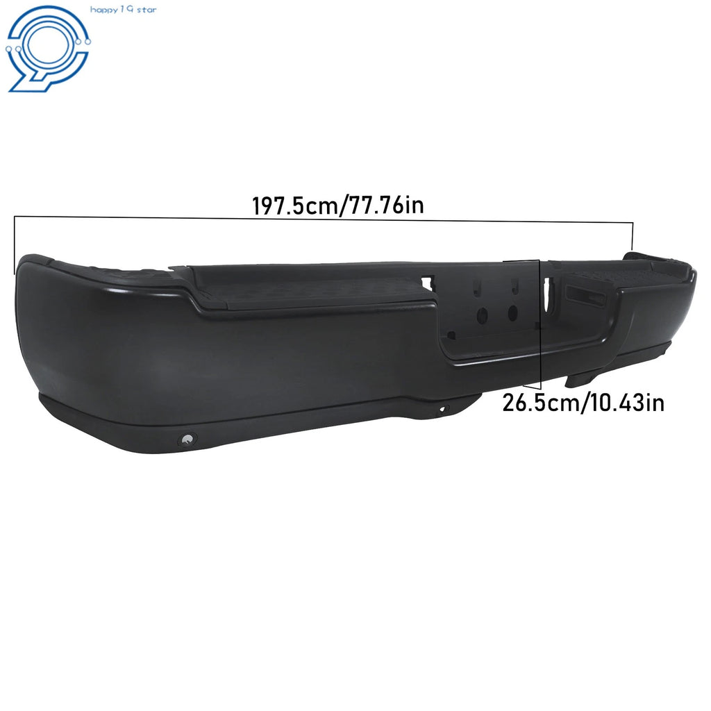 Rear Step Bumper Assembly for RAM 2500 3500 (2019-2024) Steel Black