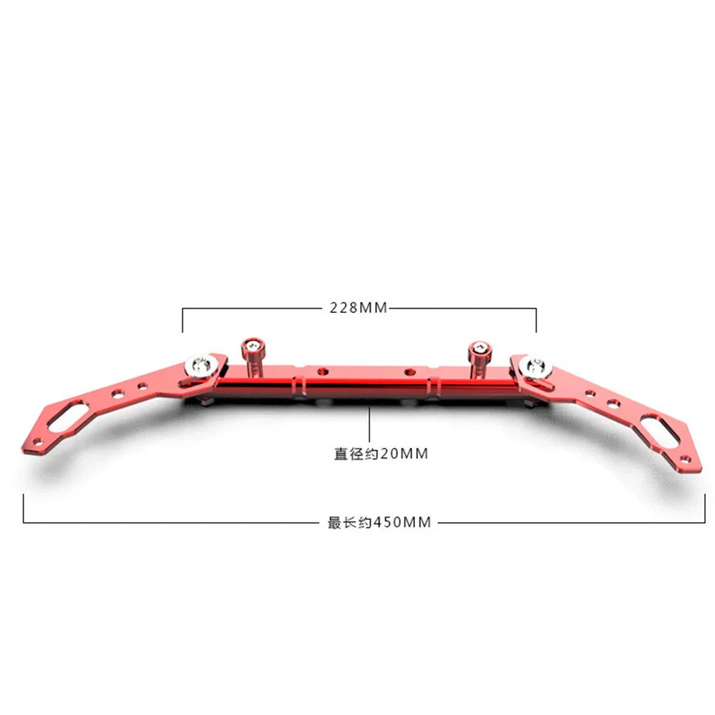 7/8" Aluminum Handlebar Balance Cross Bar Lever for Motorcycle - Red