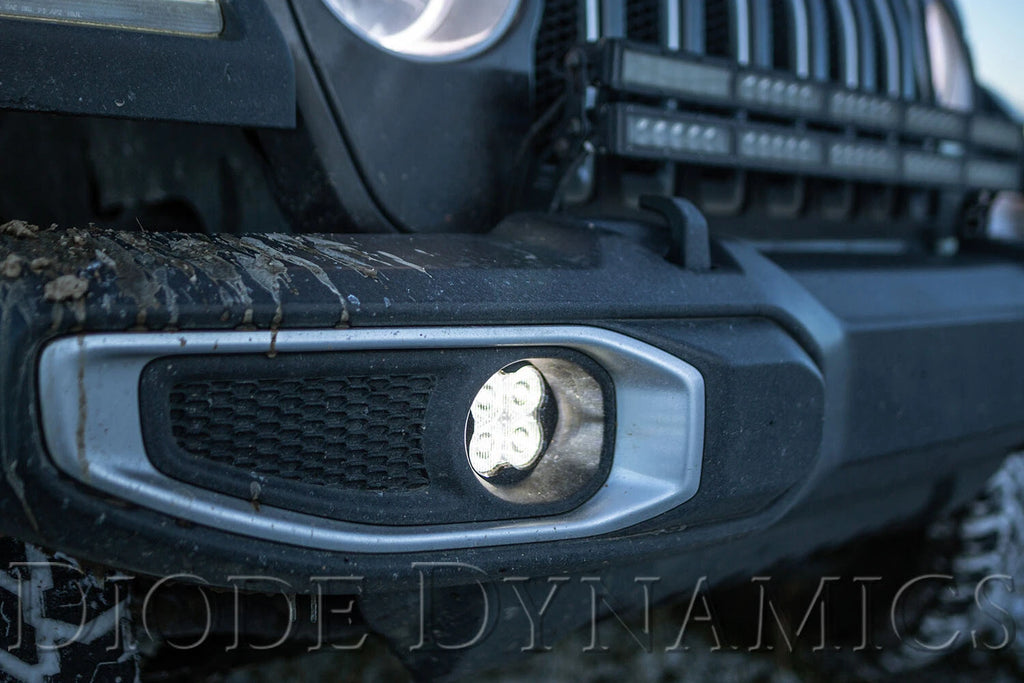 LED Fog Light Kit White SAE Sport for Jeep Wrangler (2018–2024)