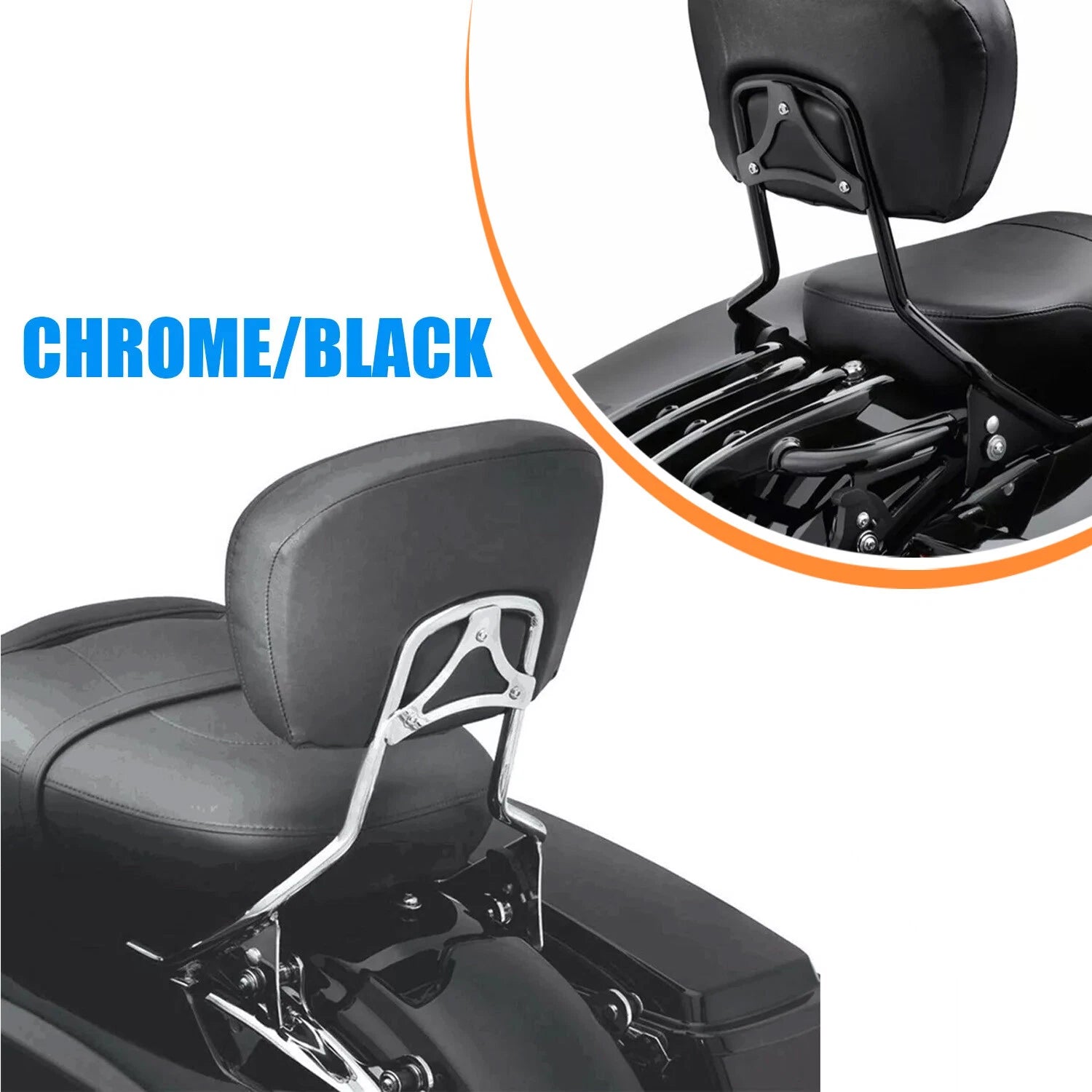 Detachable Sissy Bar Backrest for Harley-Davidson Touring Glide (2009–2026)