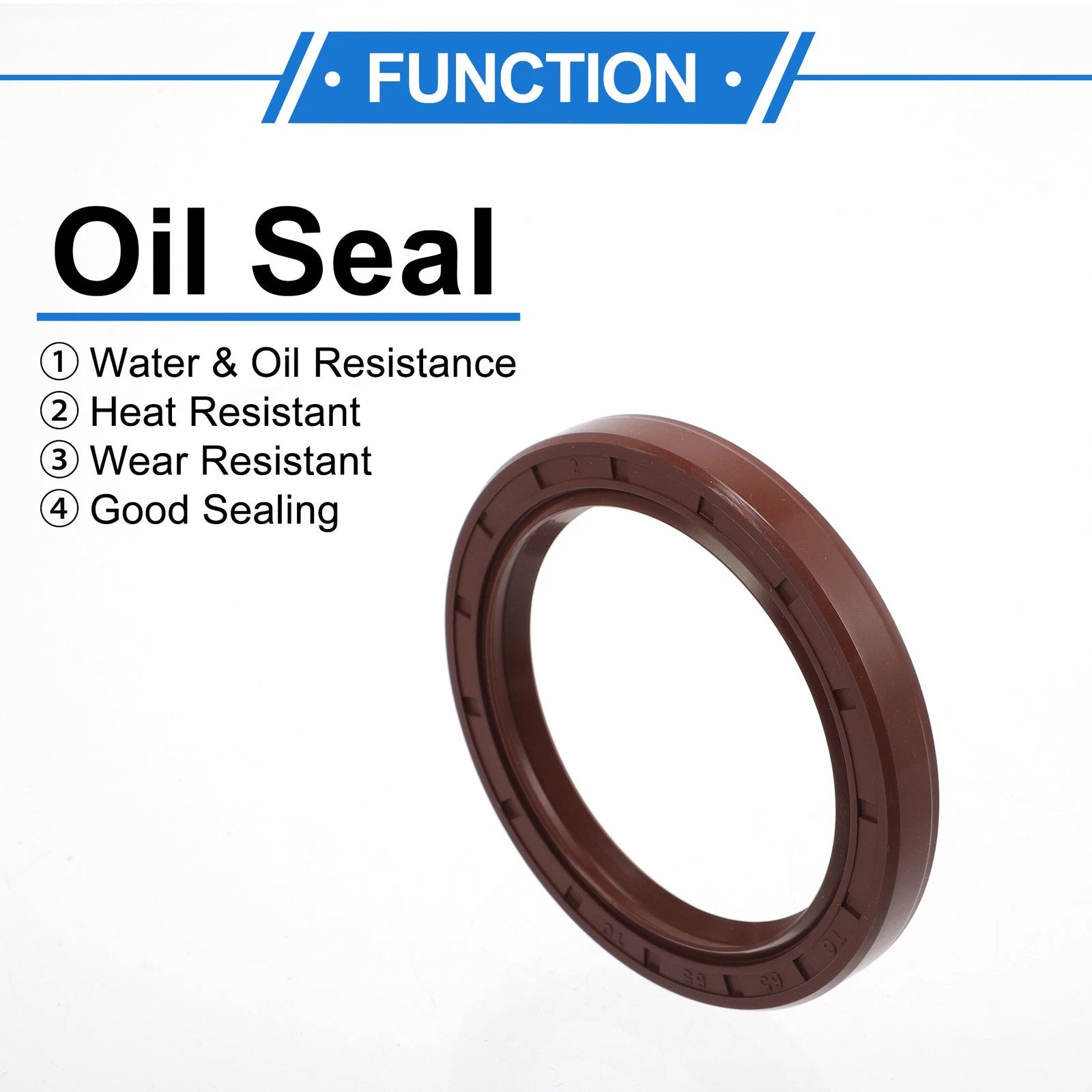 2X Oil Seal Rotary Shaft Seal FKM Rubber 65x85x10mm  