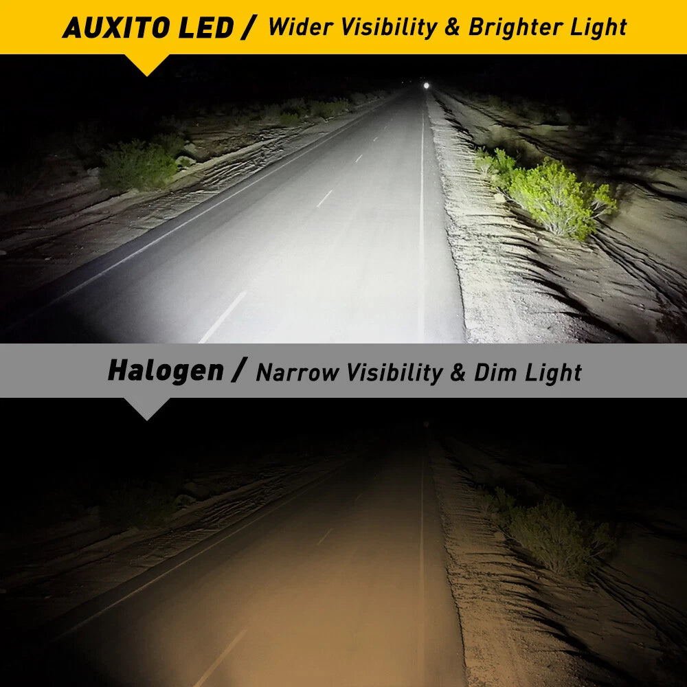 H13 9008 LED Headlight Bulbs Kit for High/Low Beam (6500K)