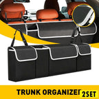 Set of 2 Trunk Cargo Organizers for Universal Fit (2010–2023)