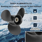 9 1/4 x 9 Prop Boat Propeller for Mercury 9.9-20 HP (48-897750A11, RH)