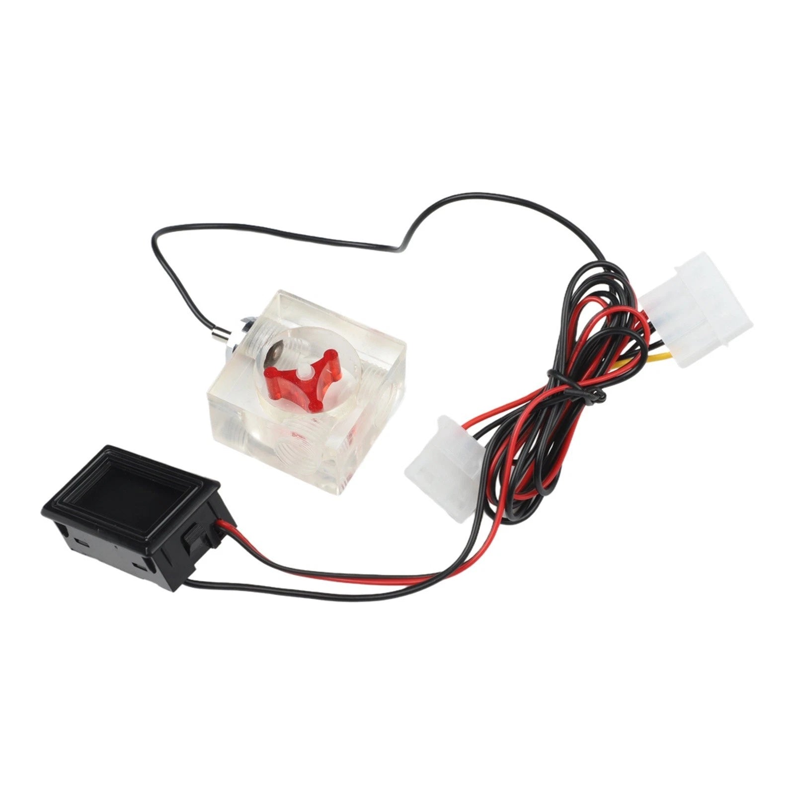 Watercooled Computer System LED Thermometer & 3-Way Flow Meter Device