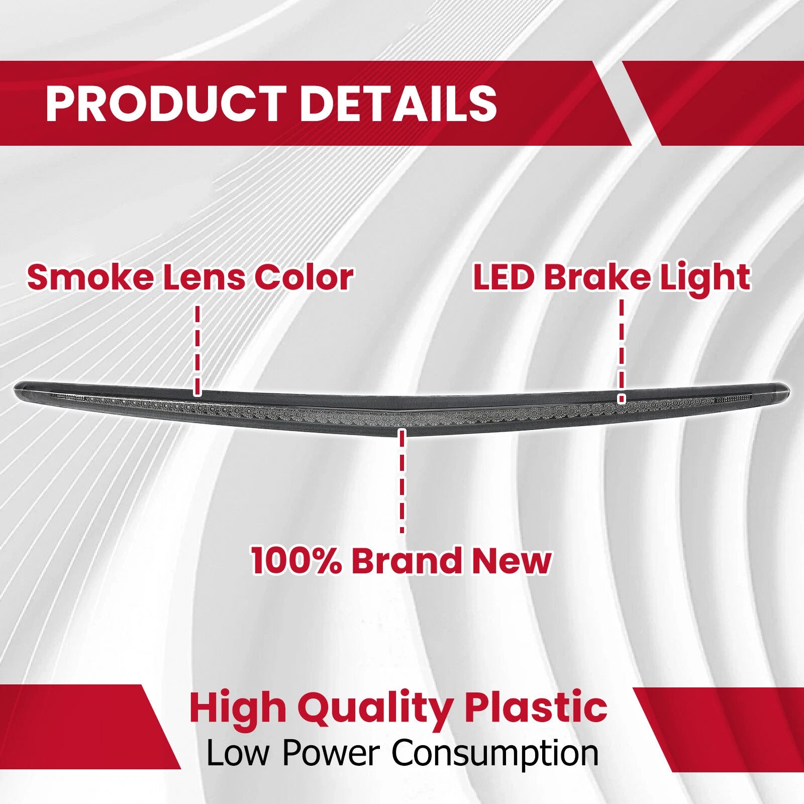 LED Rear Third Brake Light Bar for Cadillac DTS (2006-2011)