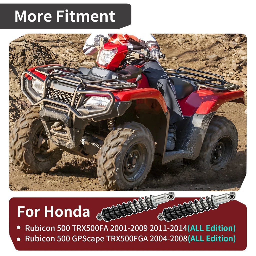 Pair of Front Left/Right Shocks for Honda Rubicon 500 TRX500FA (2001–2009, 2011–2014)