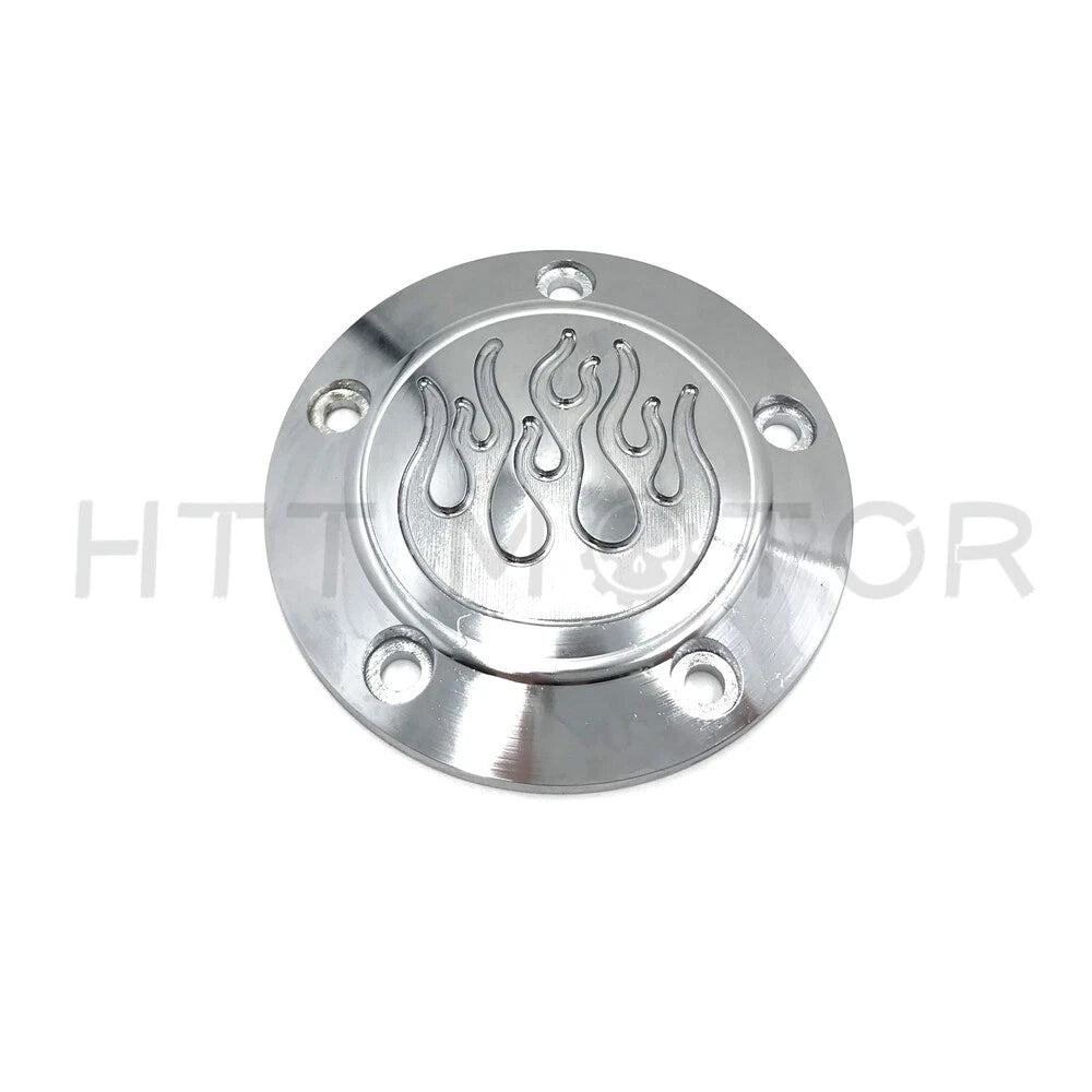 Flame Derby Timer Cover for Harley Dyna Sportster Street Bob XL 883 1200 C