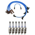 NGK Wire Set & Denso 6 Platinum TT Spark Plugs Kit for C1500 C2500 K1500 (1990–1999)