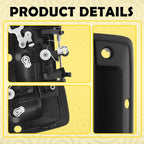 Black Tailgate Handle w/ Camera Hole for Silverado Sierra 1500 2500 (2014–2015)