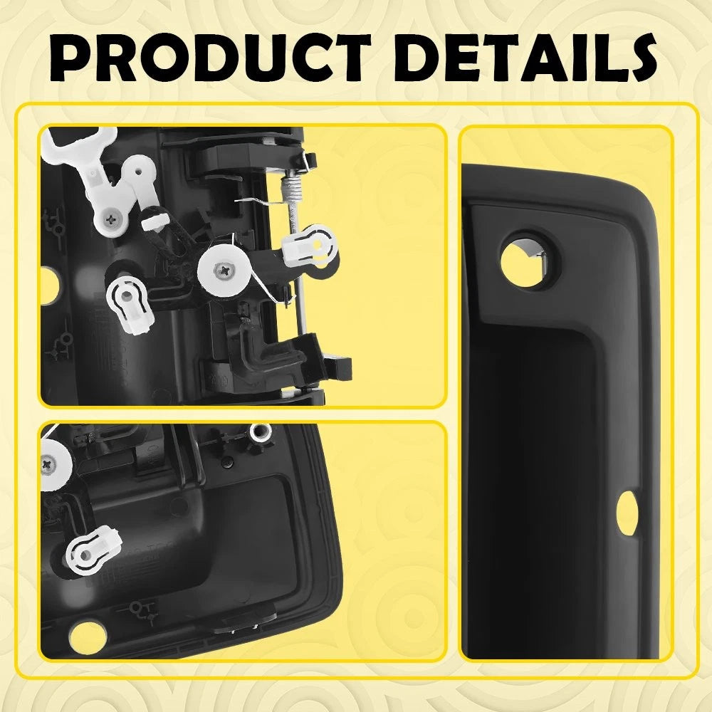 Black Tailgate Handle w/ Camera Hole for Silverado Sierra 1500 2500 (2014–2015)