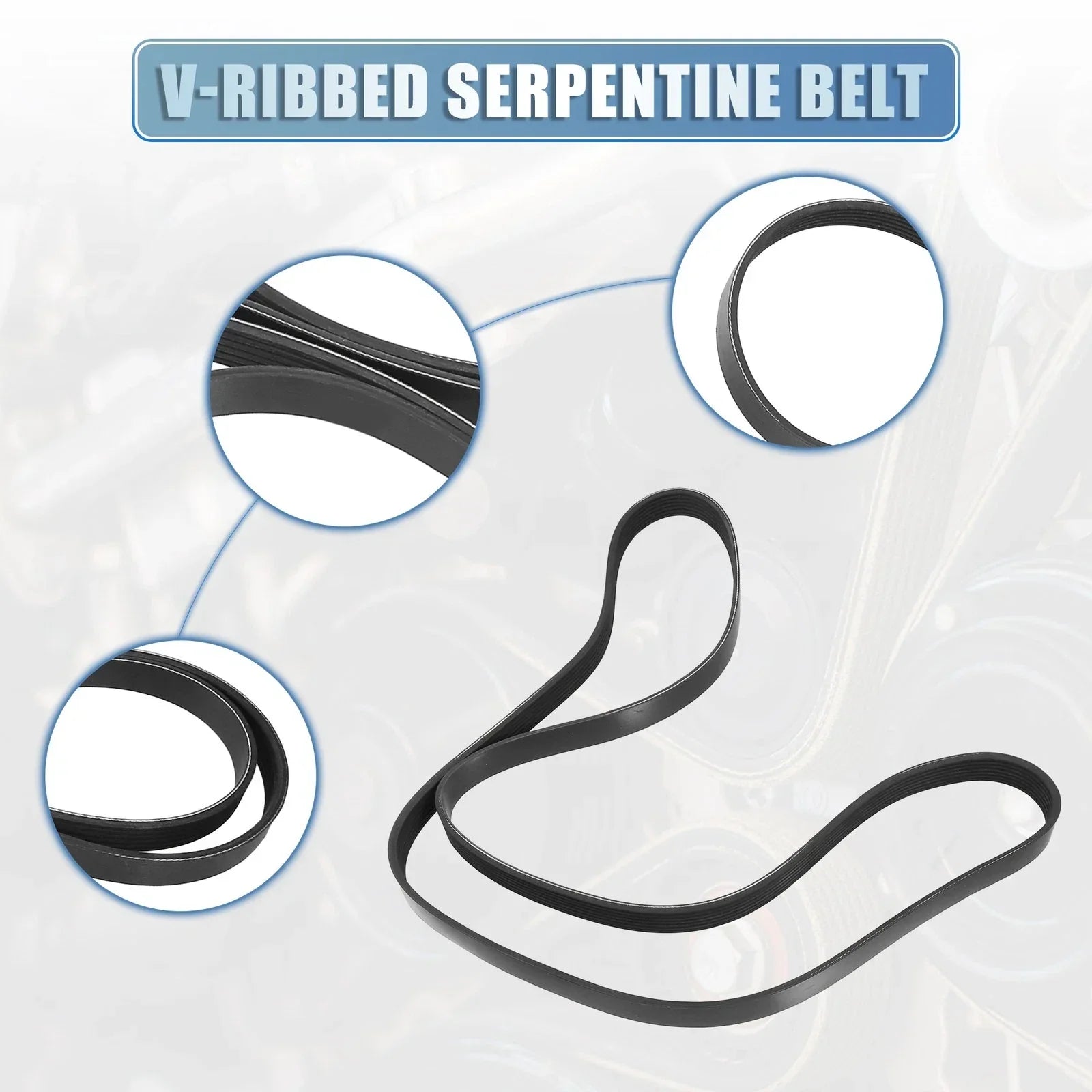 V-Ribbed Serpentine Drive Belt for Honda Accord 2.4L (2003-2007)