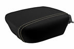 Leather Console Lid Armrest Cover for Hyundai Equus (2010–2013) Beige Stitch