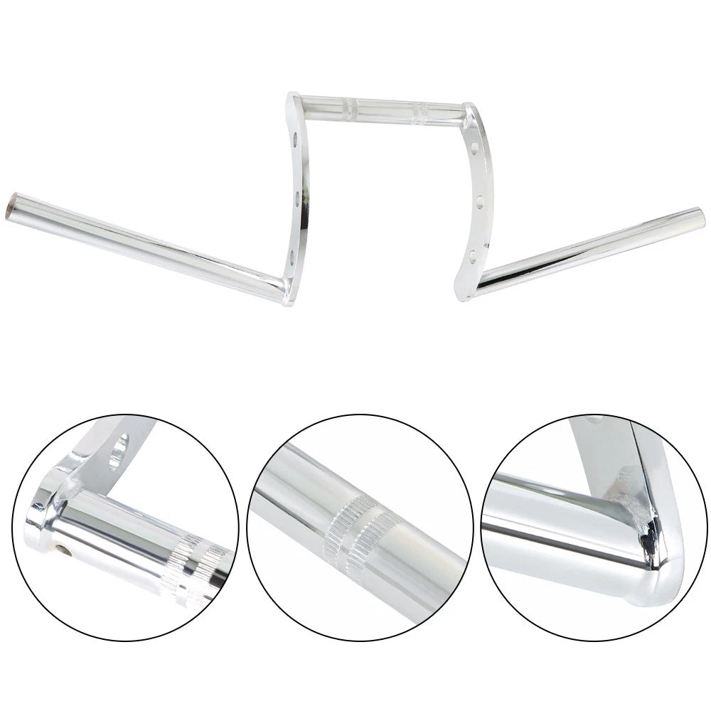 Z Bars Handlebar for Motorcycle (22mm 7/8", Drag Custom Chopper Cruiser)