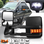 Set of 2 Manual Black Towing Mirrors w/LED Signal for Chevy/GMC C/K Truck (1988–2002)