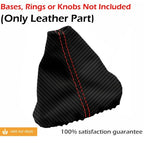 Manual & Brake Boot Cover for VW Jetta MK3 (1991–1998) Carbon Fiber Red Stitch