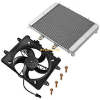 Aluminum Radiator & Cooling Fan for Polaris RZR 570 2012–2022, RZR 800 2008–2014