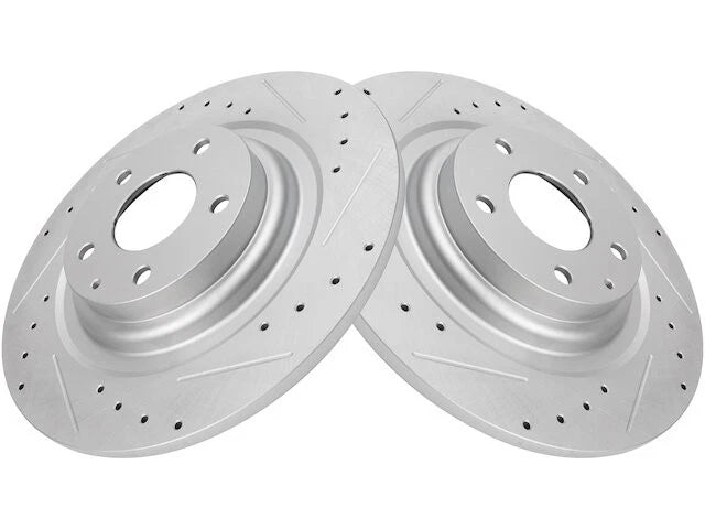 Set of 2 Rear Brake Rotors for Mazda CX-9 (2016–2023) QB492MS