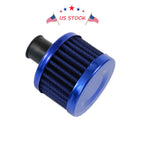 Oil Catch Can Kit for Universal Engine (Aluminum, Blue)