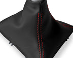 Leather Manual Shift Boot Cover for BMW F30 F31 F32 F33 (2014–2019) Red Stitch