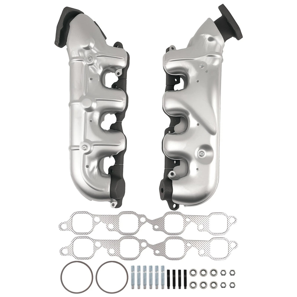 2X Exhaust Manifold for Chevrolet Silverado 2500 HD 3500 V8 8.1L (2001–2007)