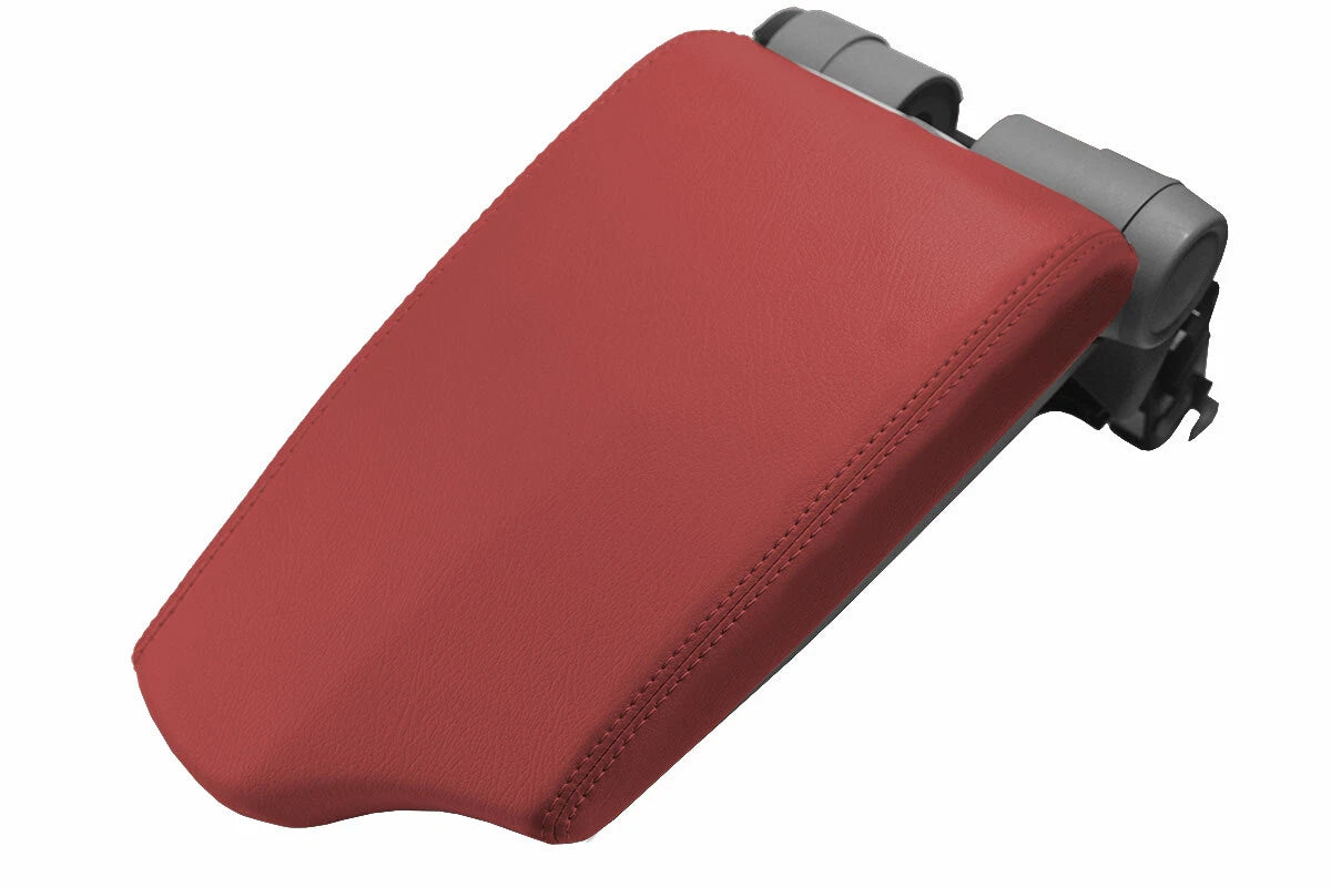 Leather Console Lid Armrest Cover for BMW E81 E82 E87 (2004–2013) Red