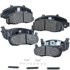Set of 4 Semi-Metallic Brake Pads for Ford F-150 4WD