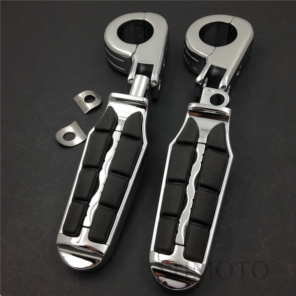1 1/2" Highway Tombstone Offset Mount P Clamp Foot Peg for Harley Sportster