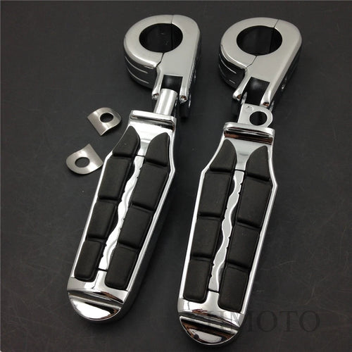 1 1/2" Highway Tombstone Offset Mount P Clamp Foot Peg for Harley Sportster